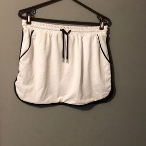White sport jersey skirt